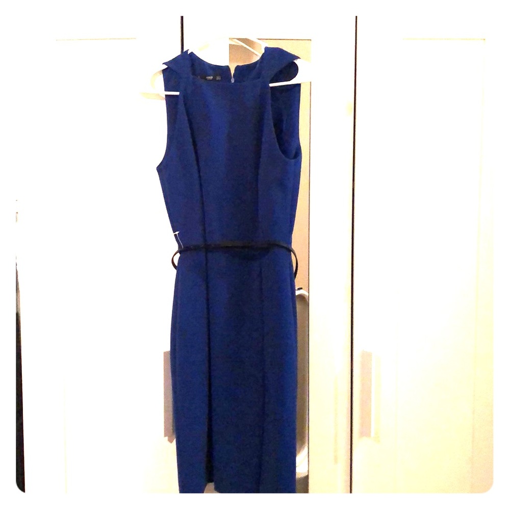 Mango work dress with belt ( new )